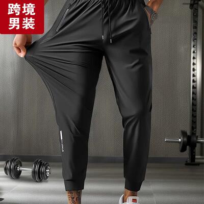 Men’s Summer Ice Silk Lightweight Sports Pants — Thin