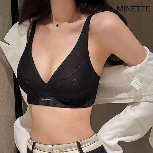 云感内衣女夏季无痕小胸聚拢无钢圈果冻条软支撑收副乳美背文胸罩