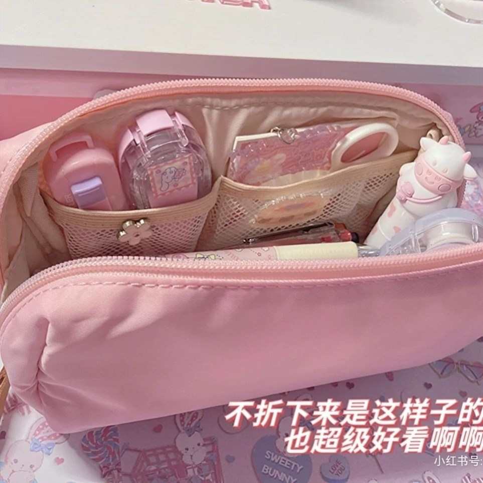 用心造物笔袋简约防水ins初中生文具铅笔盒日系小众高颜值大容量