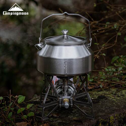 Campingmoon柯曼SW-1露营不锈钢茶壶 登山轻量开水壶泡茶冲咖啡壶