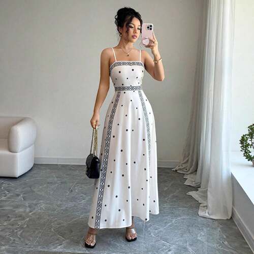 Women's Sexy Sleeveless Crop Top Dress  Casual Dress  High