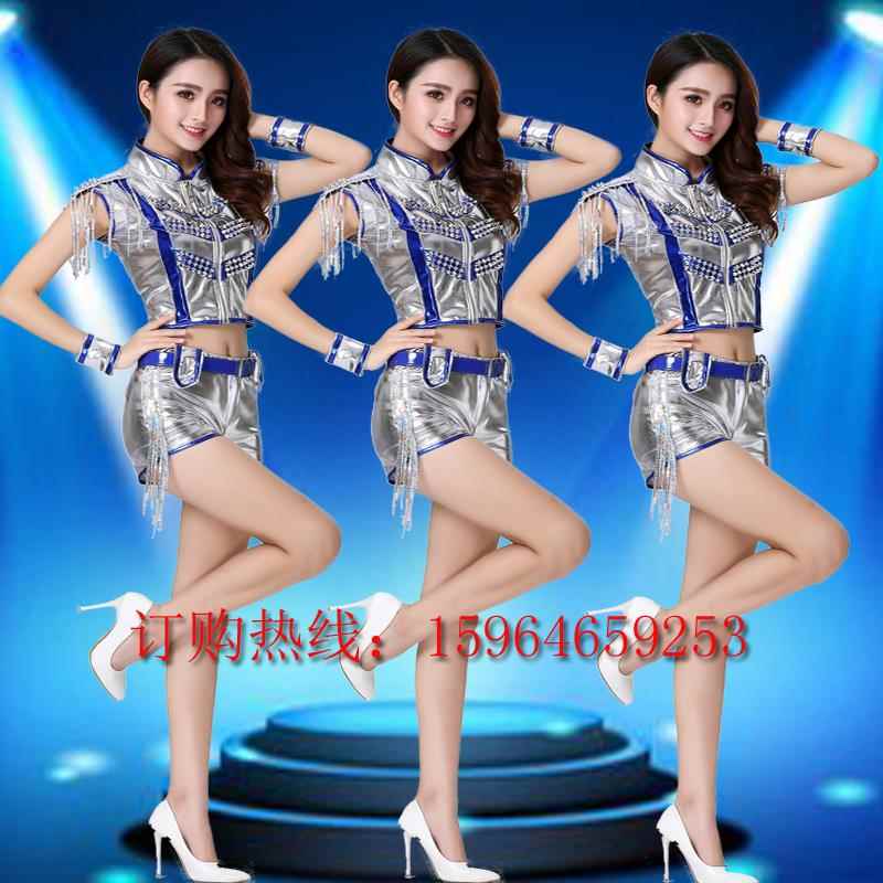 高档舞爵士舞服装女套装大人现代韩蹈演出服版性感成人啦啦操会年