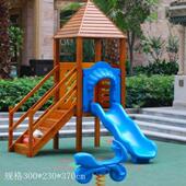 大型儿童滑梯户外幼儿园木质组合儿童滑梯爬网攀爬架体能训练组合