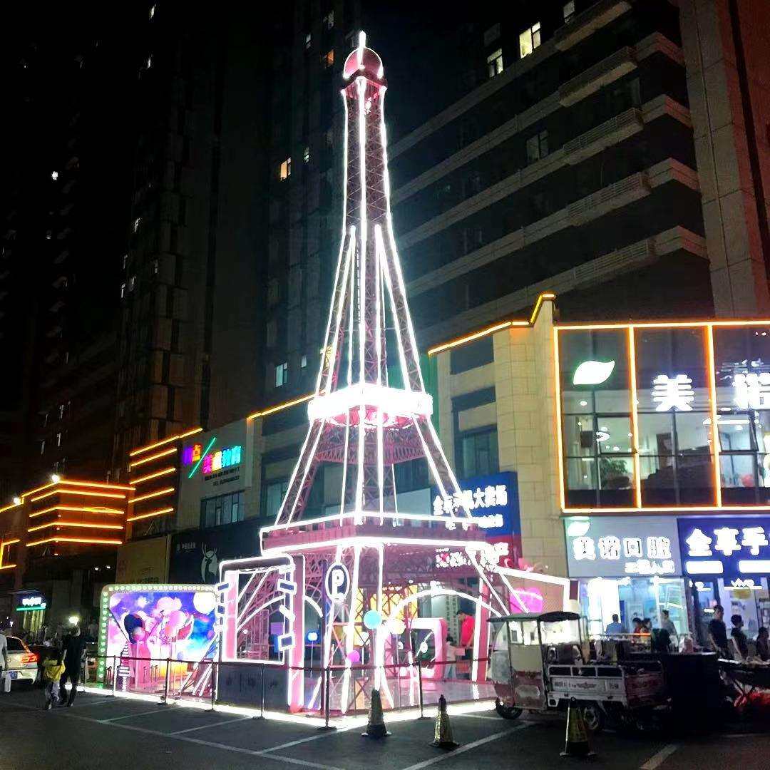 婚庆大型埃菲尔铁塔模型商场广场户外美陈落地摆件装饰铁塔立体