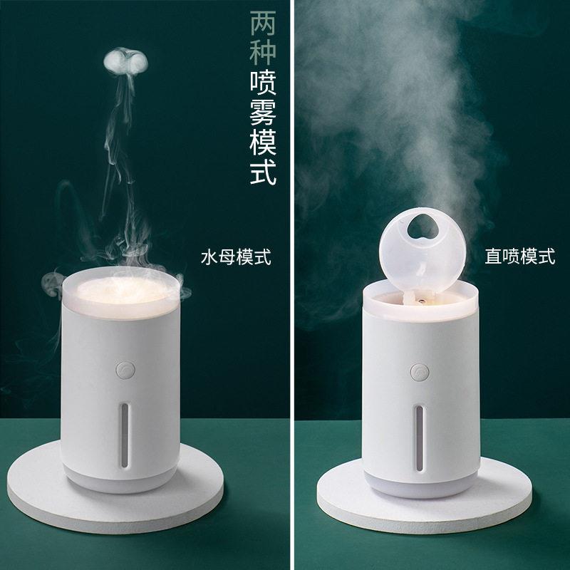 新款迷你加湿器家用大雾量公室桌面创意水母USB空气加湿器