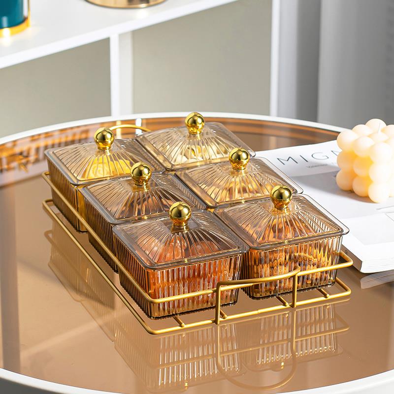 正品美容院专用新款干果碟家用客厅茶几小食盘零食点心水果盘摆放