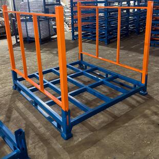 布匹货架销售货架厂家供应折叠式 钢制堆垛架可上货架围栏托盘