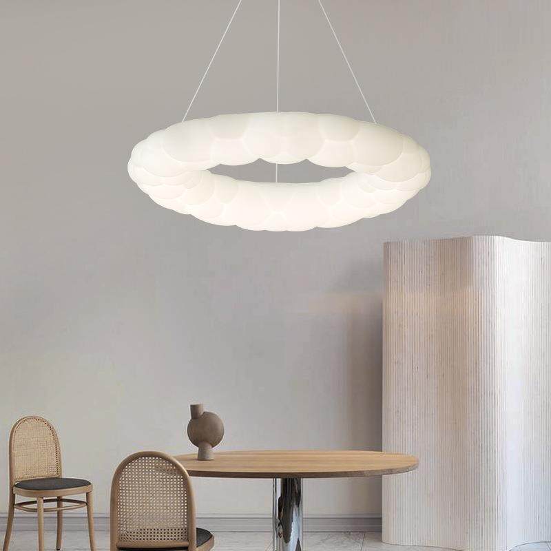 现代简约客厅主卧吊灯卧室餐厅云朵泡泡圆圈环形遥控droplight