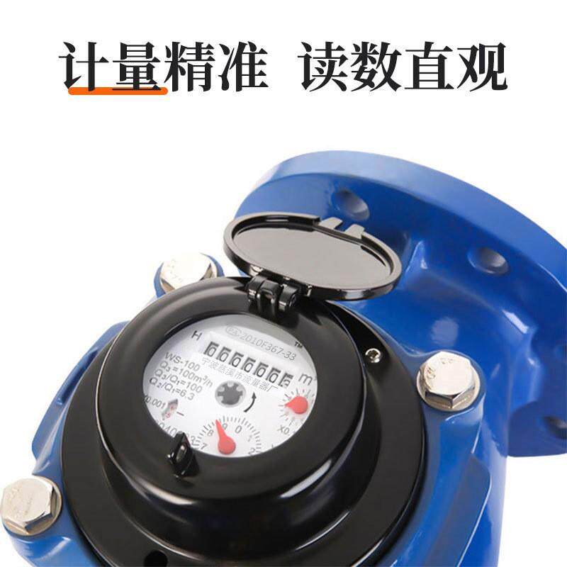 宁波WS-螺翼式水表法兰大口径水厂物业垂直式冷水表国标80100150