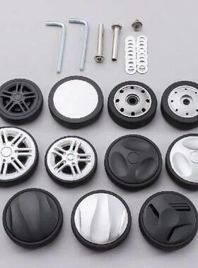 2Pcs Suitcase Wheels with Screw Suitcase Parts Axles Caster