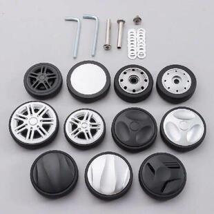 2Pcs Suitcase Wheels with Screw Suitcase Parts Axles Caster