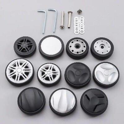 2Pcs Suitcase Wheels with Screw Suitcase Parts Axles Caster
