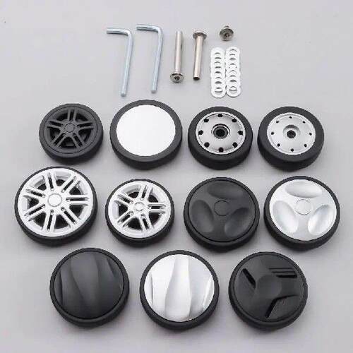 2Pcs Suitcase Wheels with Screw Suitcase Parts Axles Caster