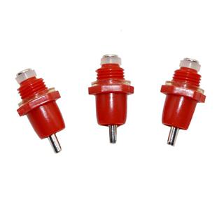 10Pcs Poultry Chicken Nipple Drinker Drinking Fountain Red S