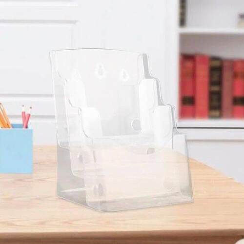 Brochure Display Stand Acrylic 3-tier Brochure Holder Wall
