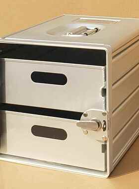 航飞机储物箱TSW车载纳箱桌收下空抽屉属式可上锁文件柜简约透明