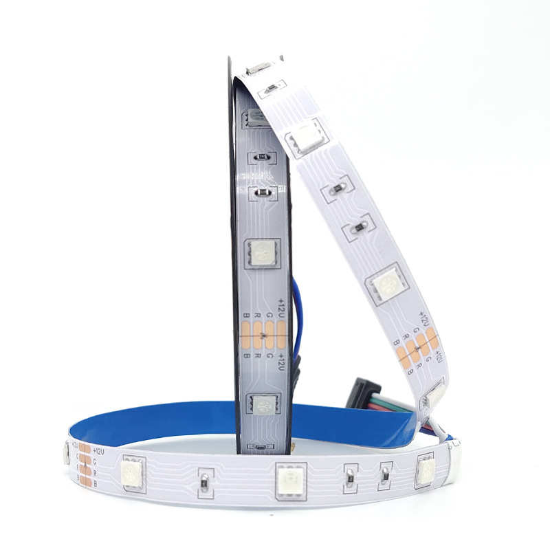 厂家源货红外遥控5050rgb灯带套装橱柜家电装修12v七彩led灯条带