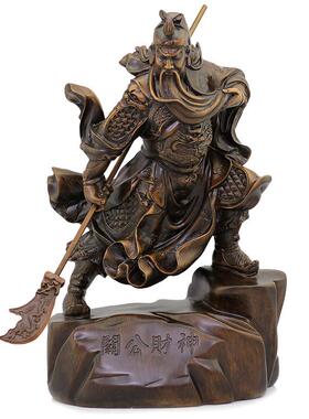 大号招财关公工艺品摆件关公像武财神爷家居创意摆件公司开业礼品