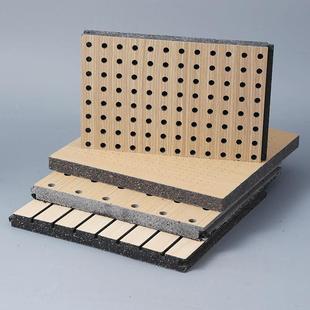 穿孔陶铝防火吸音板隔音板阻燃墙体吸声板打孔木质吸音板多孔悬吊