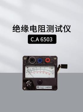 法国CA CHAUVIN ARNOUX模拟绝缘电阻仪CA6503手摇绝缘表