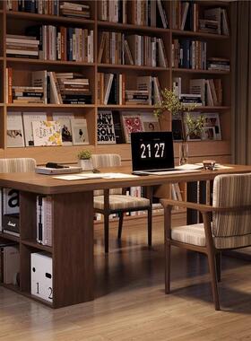 严选去wyy20240客厅办化大长习书桌电脑学桌家用实木公桌书书法房