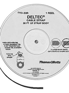 ABB通贝耐候性乙缩醛扎带 TYD-50R，长度15.24 米，宽度12.7 毫米