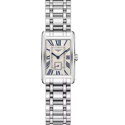 经典款[9.8新]浪琴黛绰维纳系列精钢石英手表女表L5.255.4.71.6