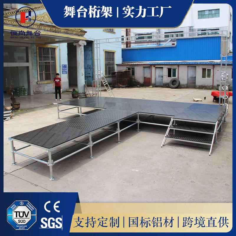 钢铁舞台架户外演出拼装T台升降移动台架雷亚婚庆铝合金舞台厂家