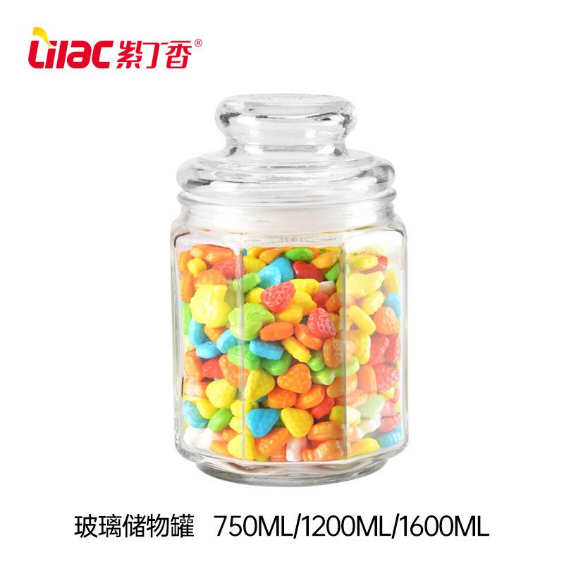 包邮春之晖玻璃密封瓶密封罐八角玻璃瓶子储物瓶储存罐干果糖果罐