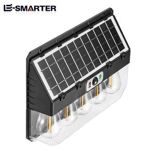 跨境户外太阳能人体感应壁灯固定安装 暖光户外氛围庭院照明灯