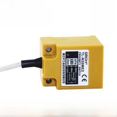 沪工方形接近开关Tl-N20Me1/E2直流Npn三线常开常闭N15Me1传感器