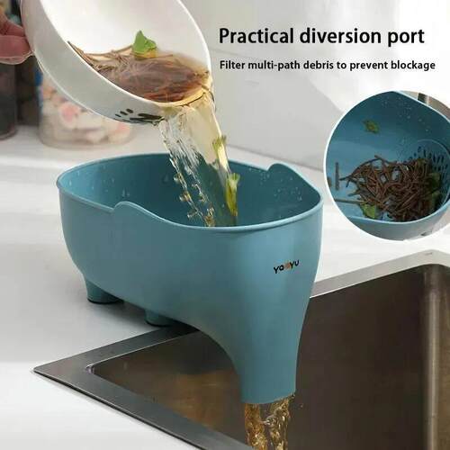 Elephant Drain Basket Multi-purpose Kitchen Storage Drain Ba