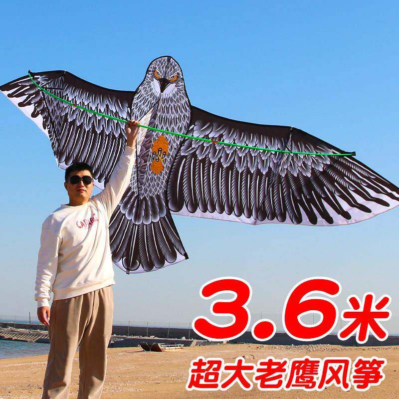 风筝大型特大号3.6米老鹰成人大人专用专业级前撑杆老鹰潍坊高档