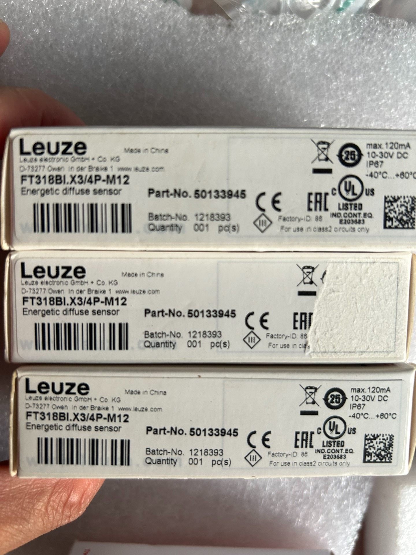 FT318BI.X3/4P-M12劳易测leuze光电开关，