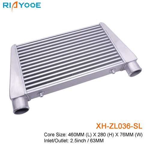 汽车中冷器通用460x280x76MM-65MM涡轮增压散热器进气改装管式