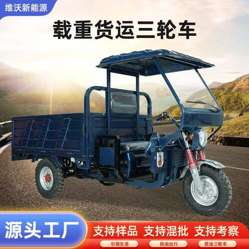 厂家生产货运三轮车拉货载货家用农用爬坡电瓶车电动三轮车