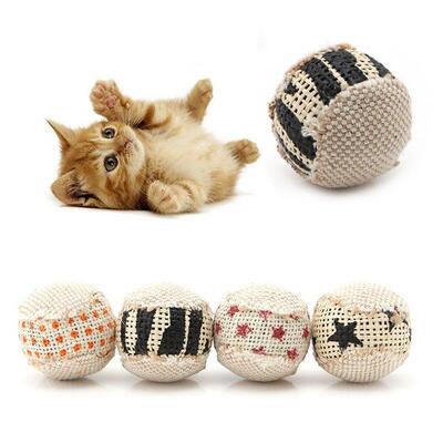 1 Pcs Ball Cat Toy Interactive Cat Toys Play Chewing Rattle