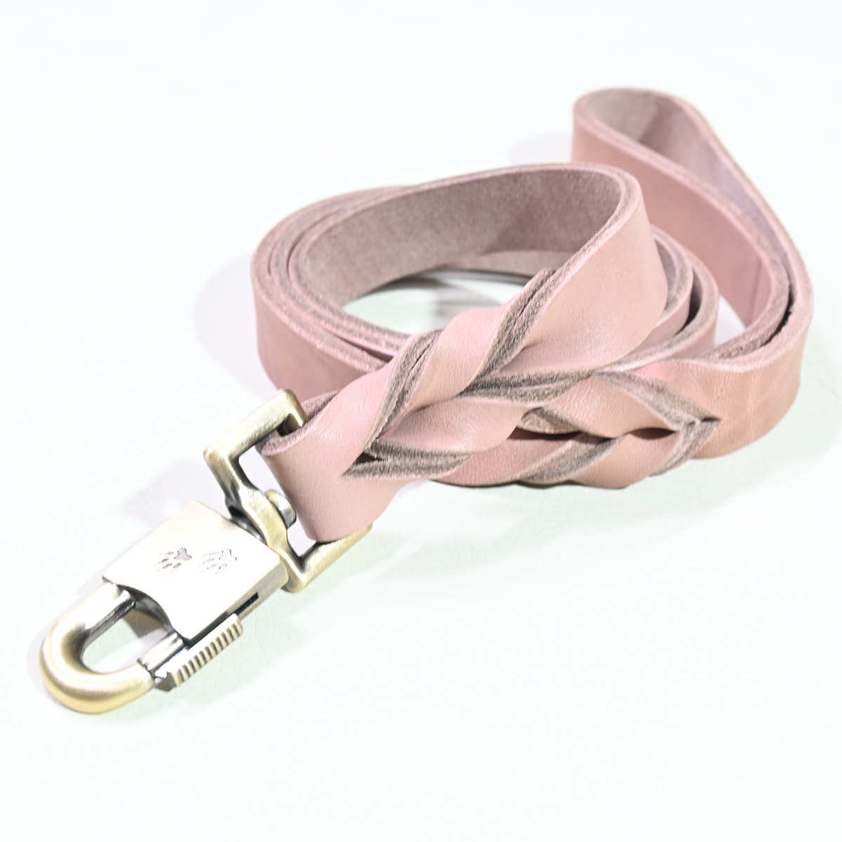 牵引带黄牵狗狗犬牵引绳短鞣用牛皮牛皮宠物训练随身头训植层