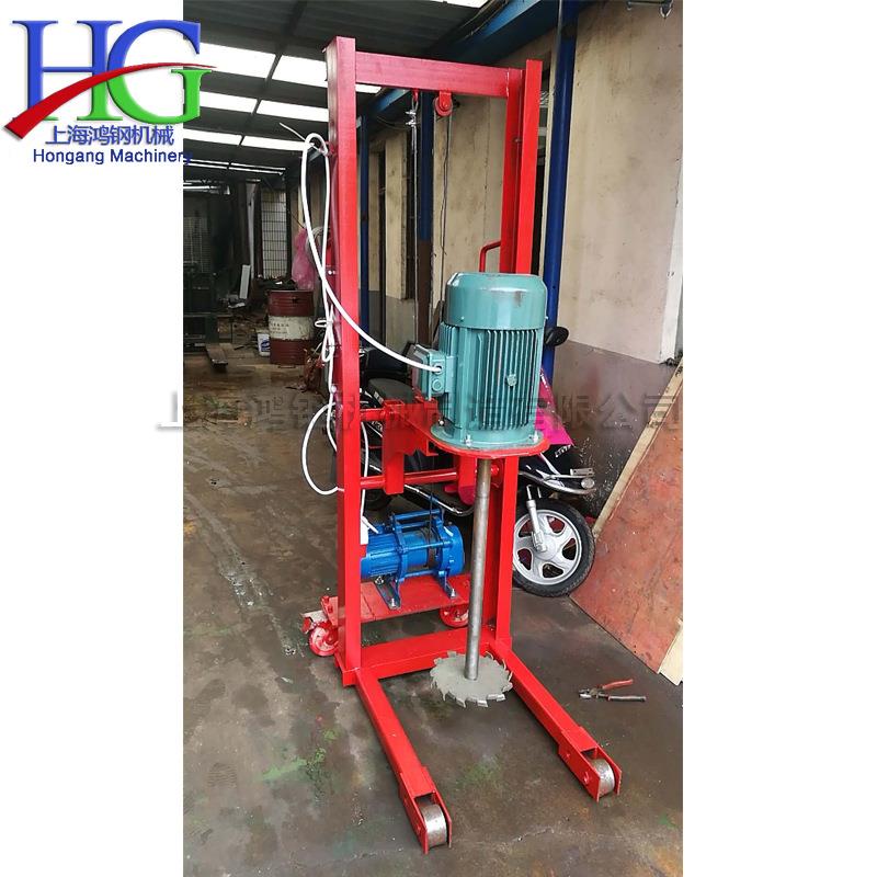 学校运动场铺设搅拌机 铰刀式快速物料混合机 提升式胶水混料机