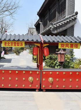 摆摊仿古小吃车商业耐使街车动餐车花售市集摊位小推车移动流货车