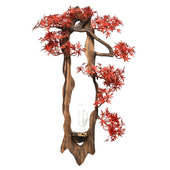 饰品仿真迎客松摆设 家居客厅书房玄关装 中式 创意壁挂绿植摆件软装