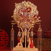 双面重工新娘婚礼扇成品手工DIY材料包新婚夫妇结婚礼物秀和婚礼
