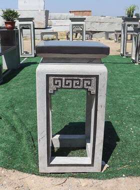 石雕架青00006仿古花台园林中式园庭院花石花几盆景装饰花摆件石