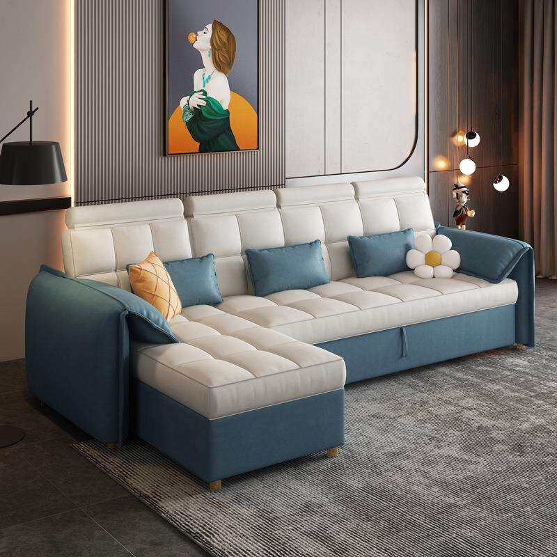 2026新款沙发床折叠两用客厅多功能贵妃可储物小户型实木科技布艺
