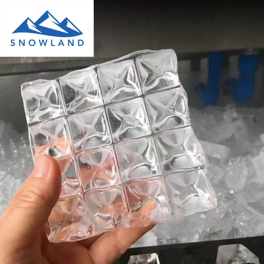雪源5吨方冰机 不锈钢商用制冰机 酒吧/咖啡厅食品级透明冰