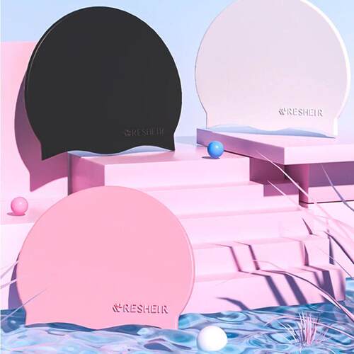 Silicone Waterproof Swimming Cap High Elastic Swim Cap for W