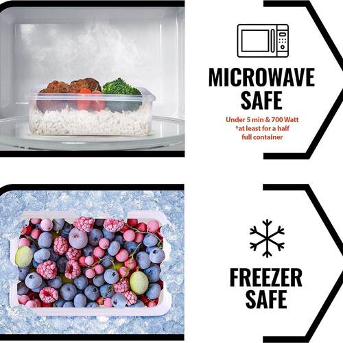 Plastic Food Storage Lunch Containers Kitchen Organization