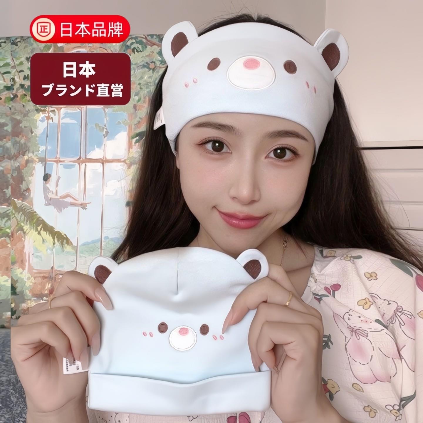 日本月子帽发带头巾春夏产后护额头防风产妇坐月子大头围