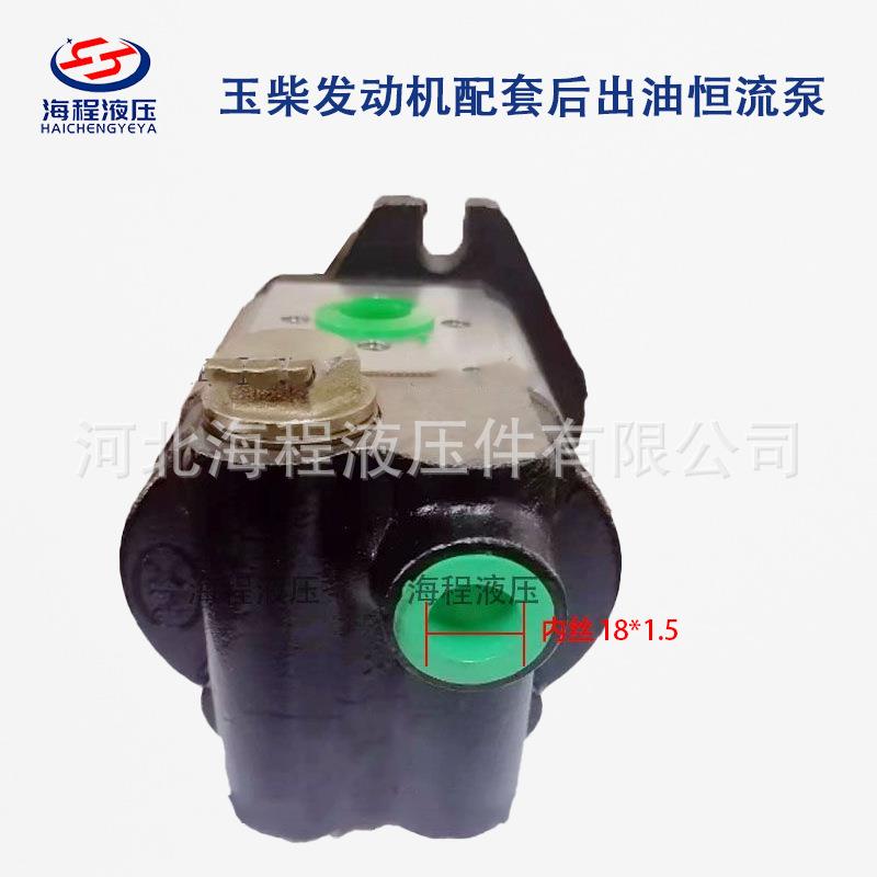 玉柴恒流泵 发动机配套后出油恒流泵