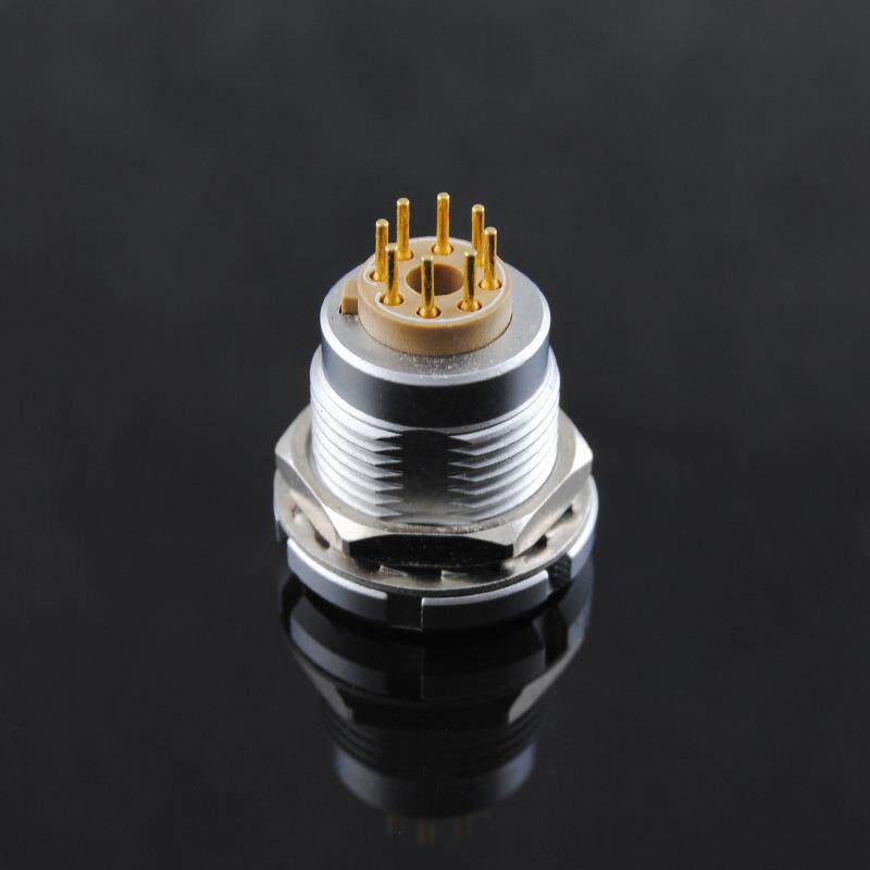 兼容雷莫航空插头ECG多芯母头插座3B系列活动金属圆形连接器